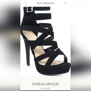 Marco Republic strappy velvet heels